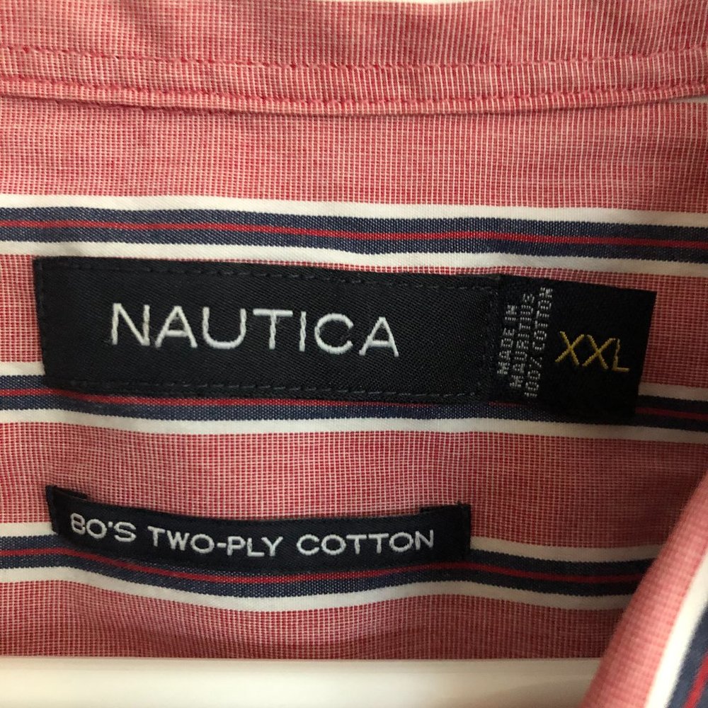 Nautica Bo's Two-Ply Cotton Button Down Shirt XXL - Picture 10 of 10